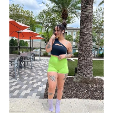 Aoxjox Women's Stylish One-Shoulder Sports Bra for Fitness