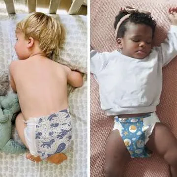 The Honest Company Clean Conscious Overnight Diapers | Plant-Based, Sustainable | Cozy Cloud + Star Signs | Club Box, Size 3 (16-28 lbs), 52 Count