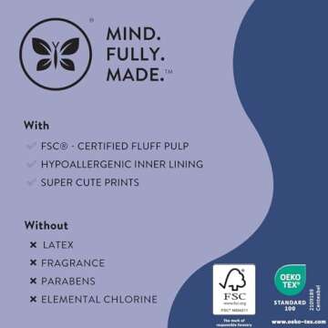 The Honest Company Clean Conscious Overnight Diapers | Plant-Based, Sustainable | Cozy Cloud + Star Signs | Club Box, Size 3 (16-28 lbs), 52 Count