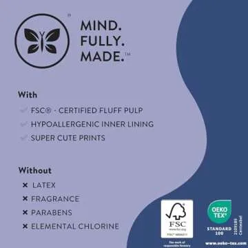 The Honest Company Clean Conscious Overnight Diapers | Plant-Based, Sustainable | Cozy Cloud + Star Signs | Club Box, Size 3 (16-28 lbs), 52 Count