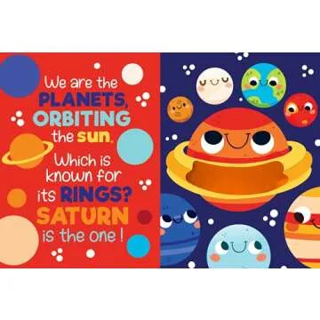 Touch and Feel Our Solar System Board Book for Toddlers