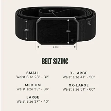 Men's Groove Life Stretch Nylon Belt with Magnetic Buckle