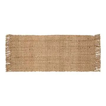 Hausattire Hand Woven Jute Runner Area Rug 2'x5' - Natural,Reversible Farmhouse Boho Rustic Area Runner Rugs for Hallway, Kitchen,Living Room,Bedroom|Decorative Floor Rugs-24x60 Inches