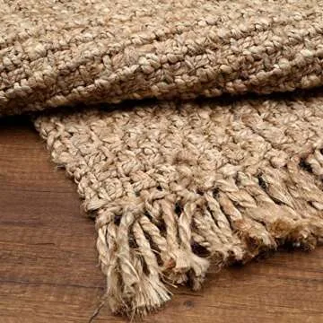 Hausattire Hand Woven Jute Runner Area Rug 2'x5' - Natural,Reversible Farmhouse Boho Rustic Area Runner Rugs for Hallway, Kitchen,Living Room,Bedroom|Decorative Floor Rugs-24x60 Inches
