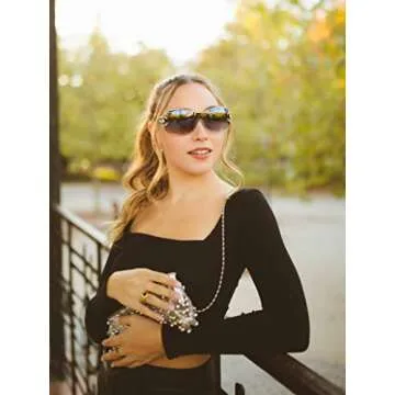 VANLINKER Wrap Around Y2K Sunglasses for Women Men Trendy Oversized Sun Glasses Fashion Shield Frameless Shades Gradient Grey VL9704