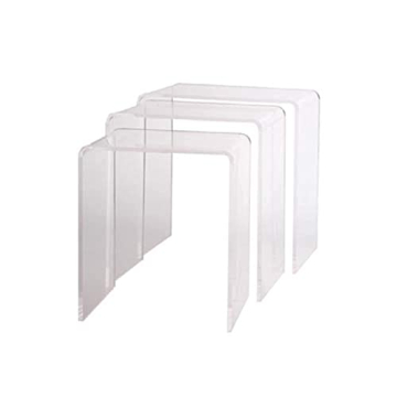 Stylish Acrylic Nesting Tables Set of 3 for Home Décor