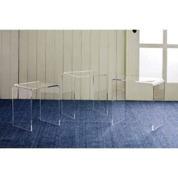 Stylish Acrylic Nesting Tables Set of 3 for Home Décor