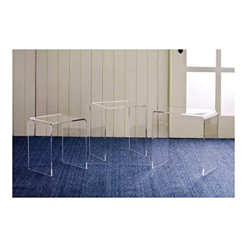 Stylish Acrylic Nesting Tables Set of 3 for Home Décor
