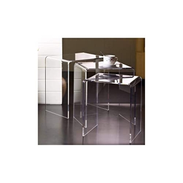 Stylish Acrylic Nesting Tables Set of 3 for Home Décor
