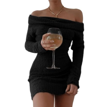 FAIRY SEASON Women's 2025 Off The Shoulder Mini Dress