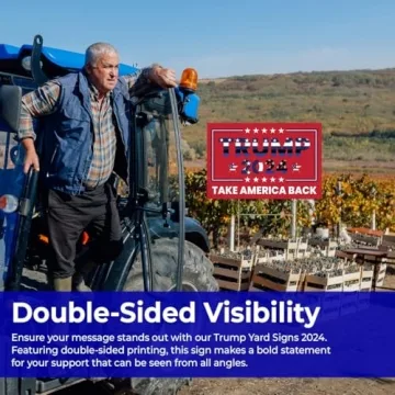 MMVINE Trump 2024 Double-Sided Yard Sign