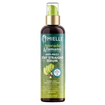 Mielle Avacado & Tamanu Blend Anti-Frizz Stay Straight Serum 6 Fl Oz (Pack of 1)