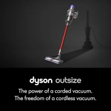 Dyson Outsize Cordless Vacuum Cleaner, Nickel/Red, Extra Large