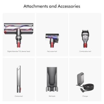 Dyson Outsize Cordless Vacuum Cleaner, Nickel/Red, Extra Large