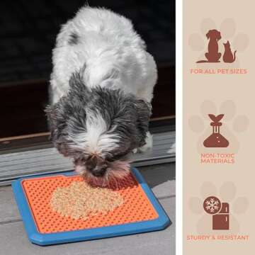 WoofMat Chew Resistant Lick Mat for Dogs and Cats