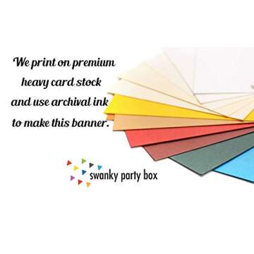 Swanky Party Box | Go Chiefs Football Banner | Cardstock Football Banner