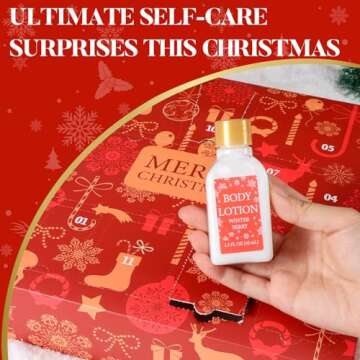 Advent Calendar Holiday Gifts 2025, 12 Pcs Spa Gift Set for Women, Christmas Gift for Women with Christmas Bath Bomb, Hand Cream, Body Lotion,Happy New Year Gifts for Mother