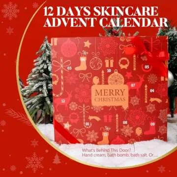 Advent Calendar Holiday Gifts 2025, 12 Pcs Spa Gift Set for Women, Christmas Gift for Women with Christmas Bath Bomb, Hand Cream, Body Lotion,Happy New Year Gifts for Mother