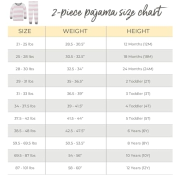 Organic Cotton Baby Girls' Pajamas 3T Set