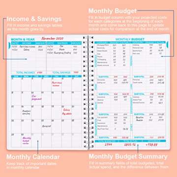Budget Planner - Monthly Finance Organizer with Expense Tracker Notebook to Manage Your Money Effect...
