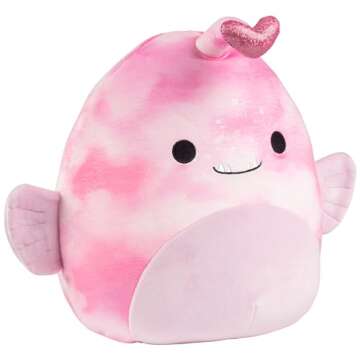Squishmallows Original 10-Inch Sy The Easter Anglerfish - Official Jazwares Plush - Collectible Soft...
