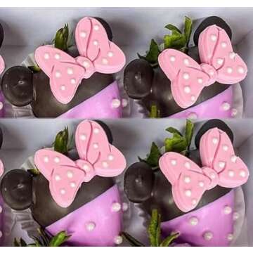 2 Pack Bows Silicone Fondant Molds Sugar Candy Cake Pop Mouse Bow Cartoon Butterfly Tie Craft Molds DIY Birthday Party Cake Decorating