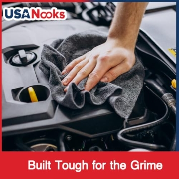 USANOOKS Microfiber Cleaning Cloths - Ultra-Absorbent 12-Pack