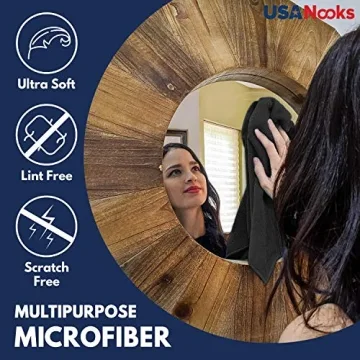 USANOOKS Microfiber Cleaning Cloths - Ultra-Absorbent 12-Pack