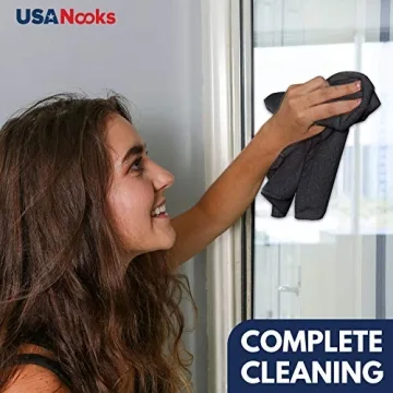 USANOOKS Microfiber Cleaning Cloths - Ultra-Absorbent 12-Pack