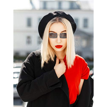 Stylish 3 Pairs Rimless Sunglasses for Summer Fashion