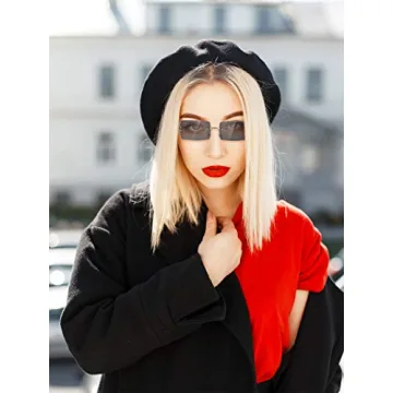 Stylish 3 Pairs Rimless Sunglasses for Summer Fashion