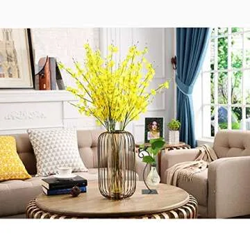 Marbrasse Glass Planter Terrarium Bird Stand for Home Decor