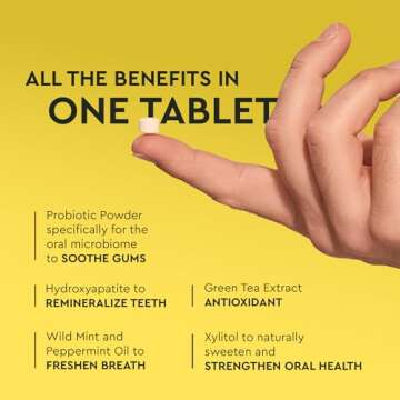 Boka Travel Size Mouthwash Tablets - Hydroxyapatite, Fluoride Free & Alcohol Free - Chewable Tablets...