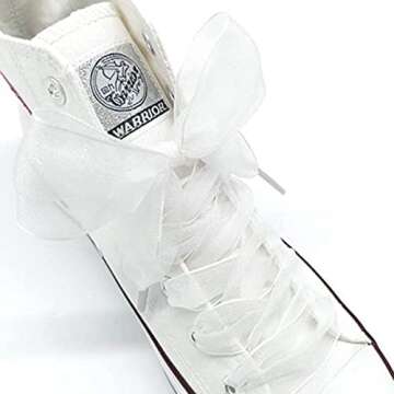 YFLY Shoe Laces, Soft Casual Flat Satin Ribbon Shoelaces Sneaker Shoestrings for Women Girls