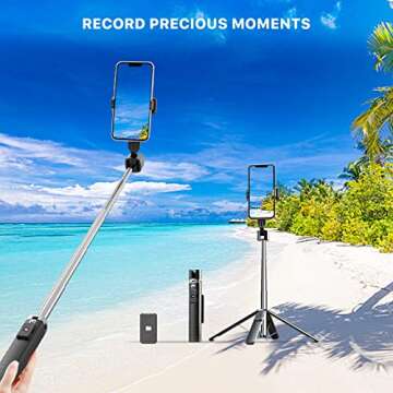 MYBAT PRO Selfie Stick Tripod with Remote - 4 in 1 Extendable Bluetooth Stand