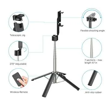 MYBAT PRO Selfie Stick Tripod with Remote for All Smartphones