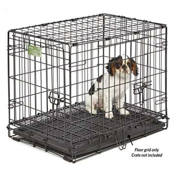 MidWest Homes for Pets Floor Grid for Dog Crate; Elevated Floor Grid; Fits Models 1324TD, 1524, 1524DD, 424, 424DD, 1924, 1924DD, 1624 CURVED SLIDE BOLT LATCH, 1624DD CURVED SLIDE BOLT LATCH
