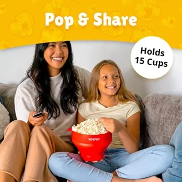 HotPop Silicone Popcorn Maker - Collapsible, Safe, Easy to Clean