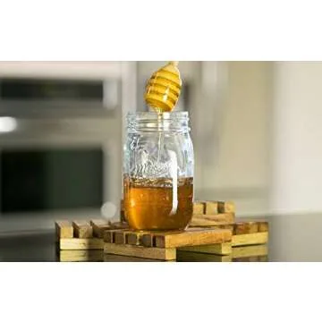 Mason Craft & More Glass Tableware Collection, HONEY JAR, Clear, 16oz
