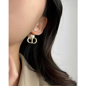 Personalized Pearl Stud Earrings for Women - Custom Gold Jewelry