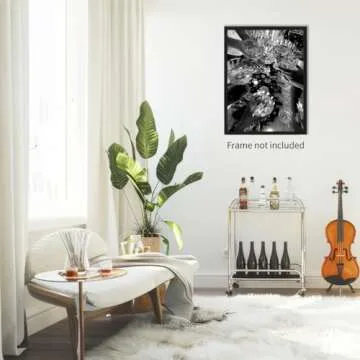 CITXJUM Funky Bar Cocktail Posters Vintage Black and White Canvas Wall Art Champagne Cheers Prints Bar Cart Decor for Kitchen Party Wall Decor 24x36inch Unframed