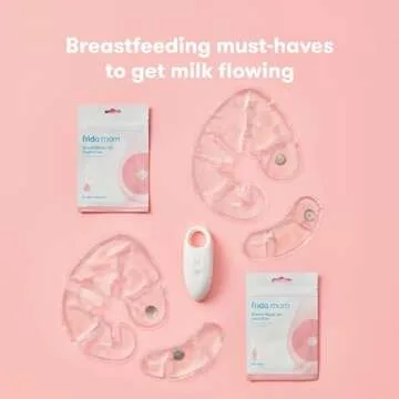 Frida Mom Nipple Cream and Saline Spray Set, Breastfeeding Essentials for New Moms, Cracked Nipple Saline Spray and No-Mess Cream, 2pc Set