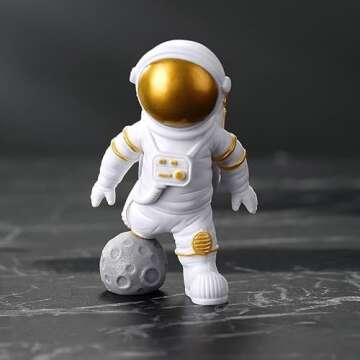 Ni-JASW Astronaut Statues Set for Home Decor Gifts