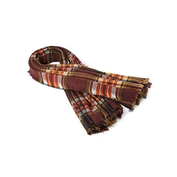 Classic Winter Scarf with Tassels for Women