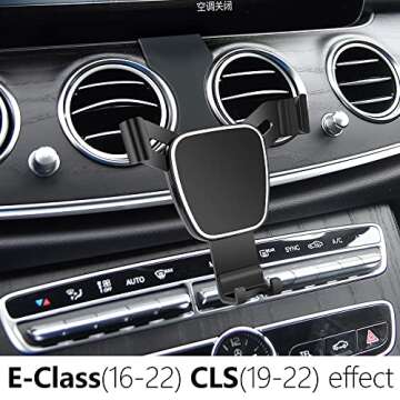 LUNQIN Car Phone Holder for 2016-2023 Mercedes Benz E Class E300 E200 E260 E220d 2018-2023 CLS Class...
