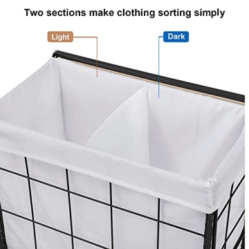 Durable Laundry Hamper with Removable Liner and Wheels