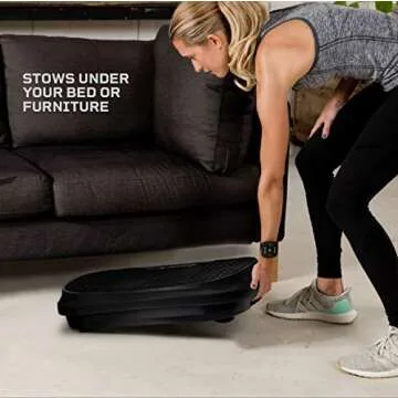 Lifepro Waver Mini Vibration Plate - Whole Body Vibration Platform Exercise Machine - Home & Travel Workout Equipment for Weight Loss, Toning & Wellness - Max User Weight 260lbs