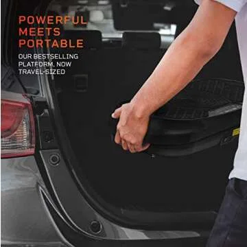 Lifepro Waver Mini Vibration Plate - Whole Body Vibration Platform Exercise Machine - Home & Travel Workout Equipment for Weight Loss, Toning & Wellness - Max User Weight 260lbs