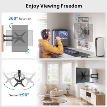 Full Motion TV Wall Mount for 13-42 Inch Screens