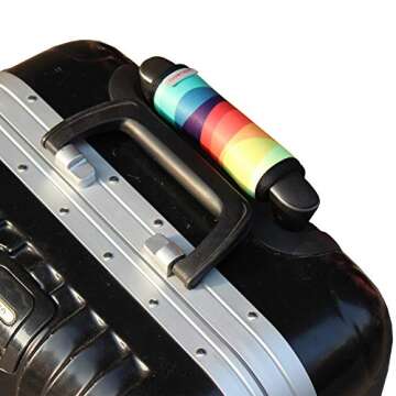 Gowraps Luggage Tags For Suitcases-Suitcase Tags Identifiers Bulk Luggage Handle Wrap Luggage Tag/Identifiers/Marker Travel Accessories For Flying Airplane(Rainbow)